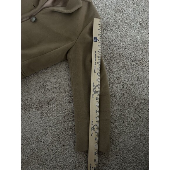 Intrend by Max Mara Made In Italy Long Brown 100% Wool Coat Size 4 Chic Luxury - Picture 8 of 13